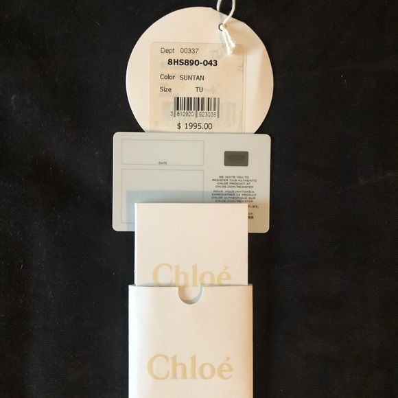 Chloe Paraty handbag in tan grained leather-large - Picture 8 of 8